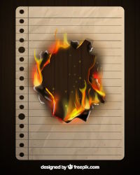 Blog Image Message on Fire